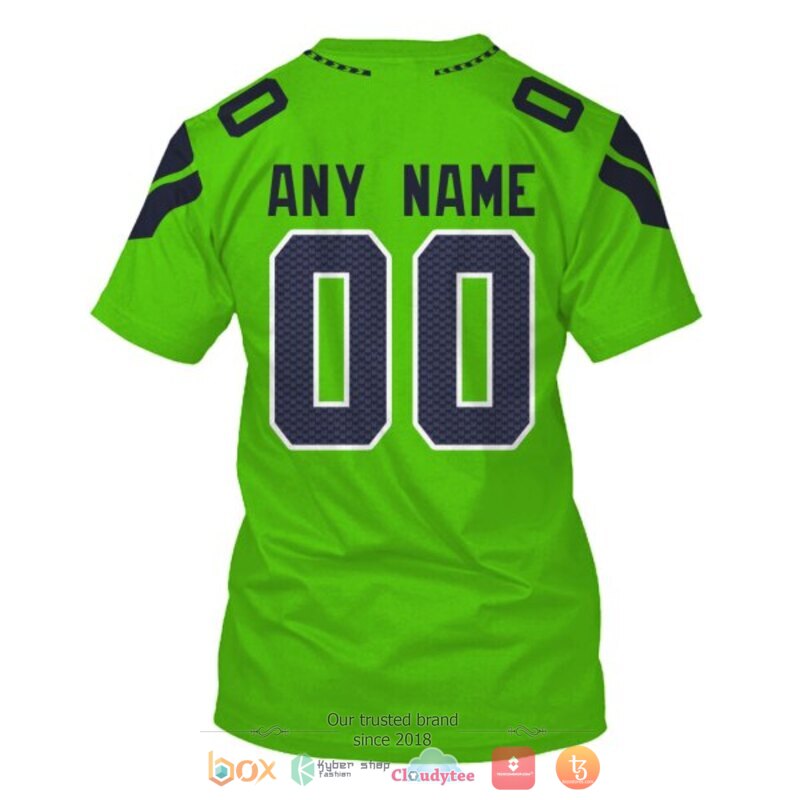 Personalized Nfl Seattle Seahawks Green Custom 3D Shirt Personalized Nfl Seattle Seahawks Green Custom 3D Shirt