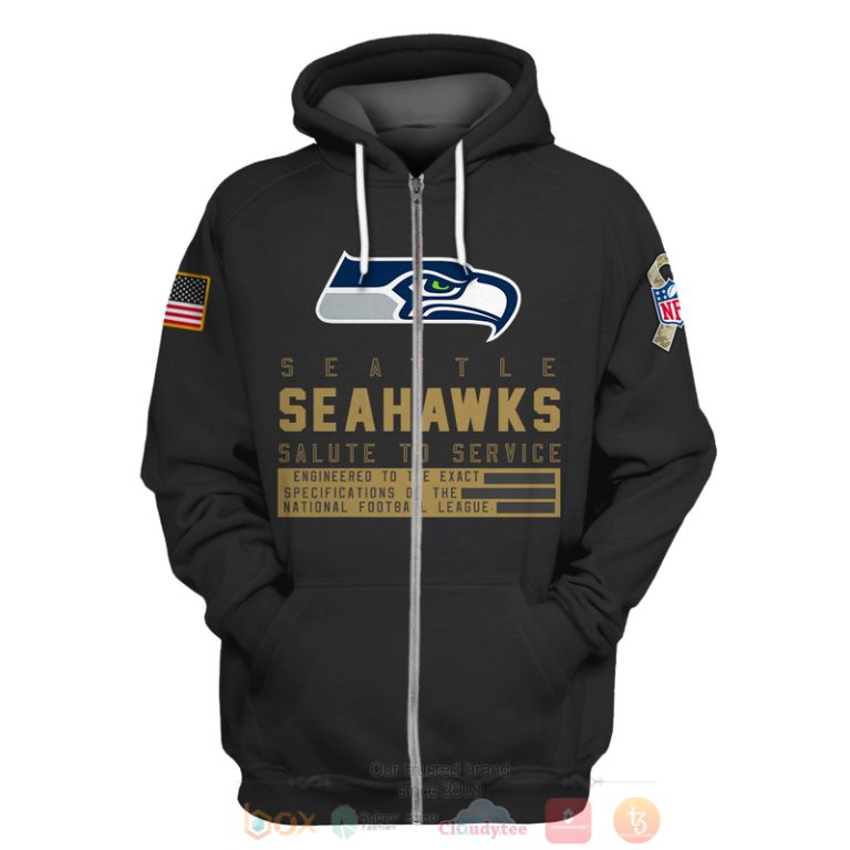 Personalized-Nfl-Seattle-Seahawks-Salute-To-Service-Black-3D-Hoodie-Shirt-2