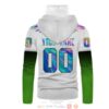Personalized Nfl Seattle Seahawks White Green Custom 3D Hoodie Mask