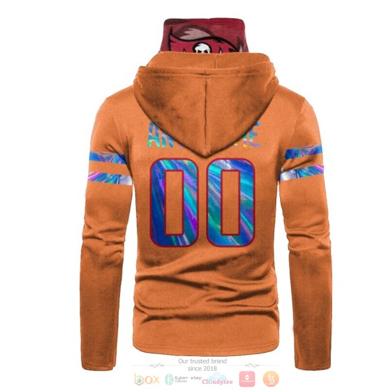 Personalized Nfl Tampa Bay Buccaneers Orange Custom 3D Hoodie Mask Personalized Nfl Tampa Bay Buccaneers Orange Custom 3D Hoodie Mask