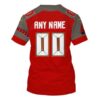 Personalized Nfl Tampa Bay Buccaneers Red Grey 3D Shirt