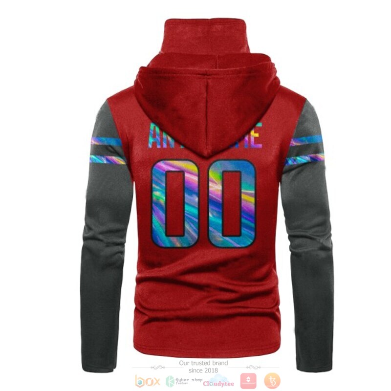 Personalized Nfl Tampa Bay Buccaneers Red Grey Custom 3D Hoodie Mask Personalized Nfl Tampa Bay Buccaneers Red Grey Custom 3D Hoodie Mask