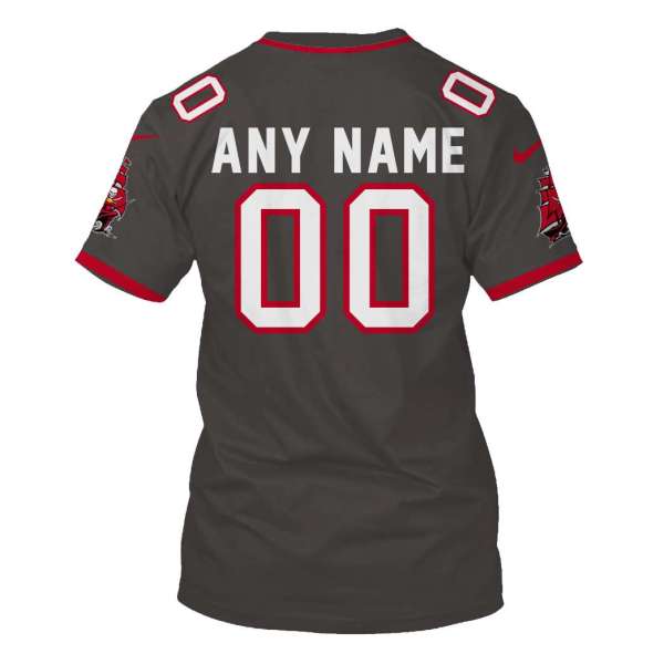 Personalized Nfl Tampa Bay Buccaneers Ship Grey 3D Shirt Personalized Nfl Tampa Bay Buccaneers Ship Grey 3D Shirt
