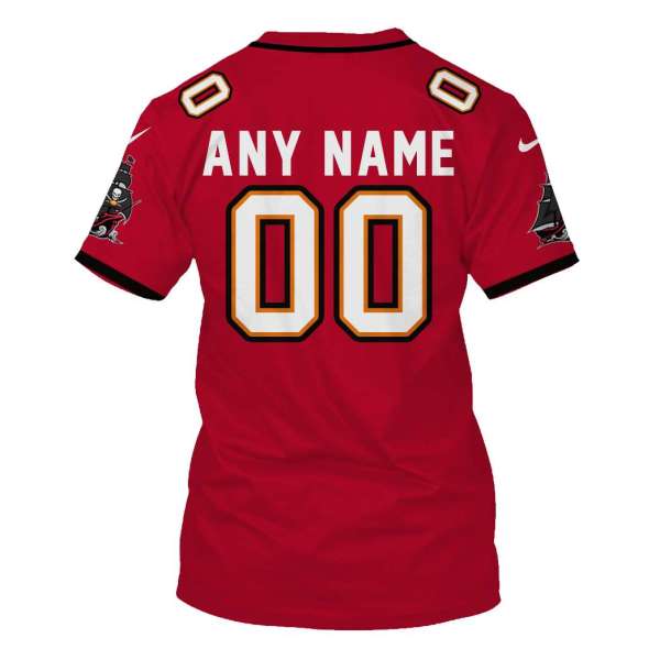 Personalized Nfl Tampa Bay Buccaneers Ship Red 3D Shirt Personalized Nfl Tampa Bay Buccaneers Ship Red 3D Shirt