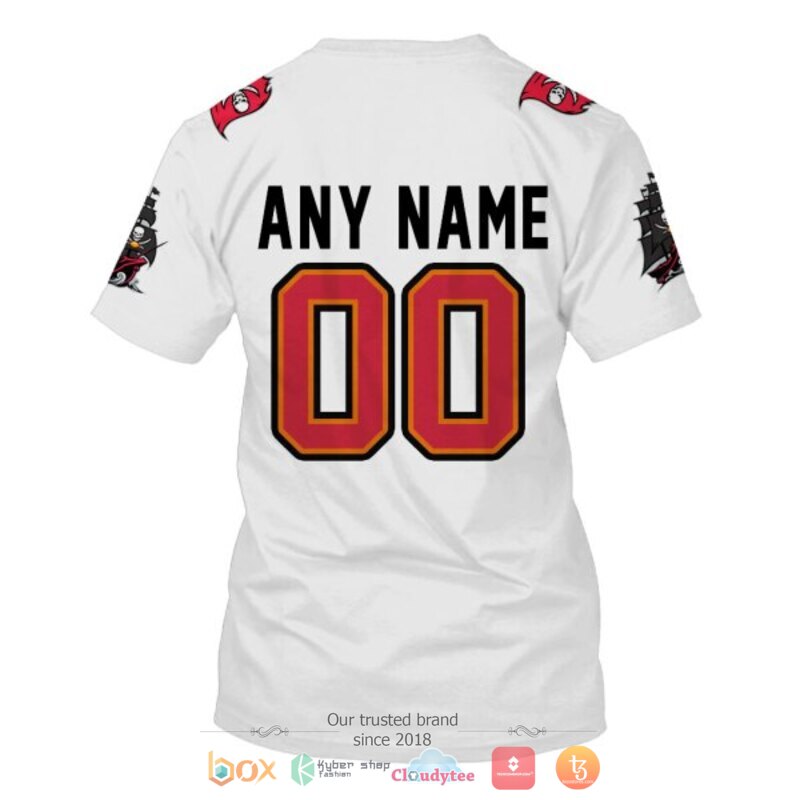 Personalized Nfl Tampa Bay Buccaneers White Custom 3D Shirt Personalized Nfl Tampa Bay Buccaneers White Custom 3D Shirt
