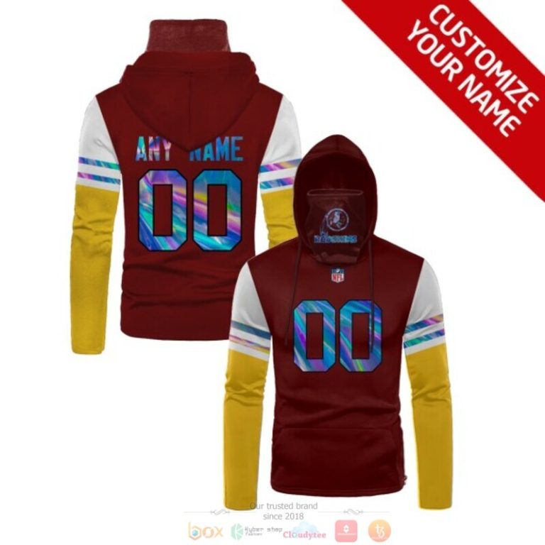Personalized-Nfl-Washington-Redskins-Dark-Red-Yellow-Custom-3D-Hoodie-Mask-1