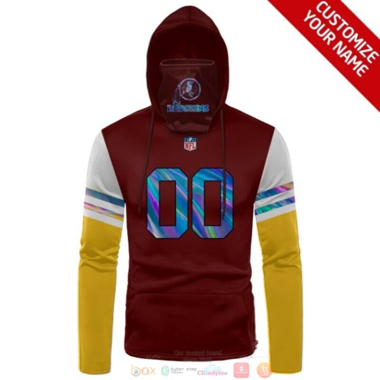 Personalized-Nfl-Washington-Redskins-Dark-Red-Yellow-Custom-3D-Hoodie-Mask-2