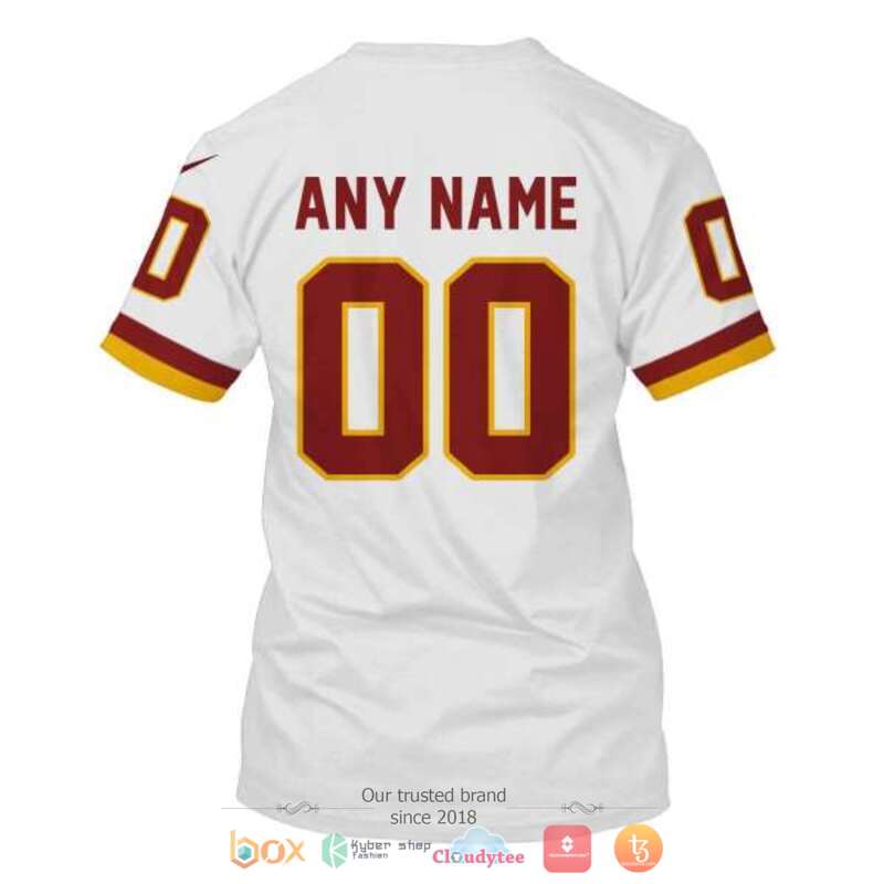 Personalized Nfl Washington Redskins White Custom 3D Shirt Personalized Nfl Washington Redskins White Custom 3D Shirt