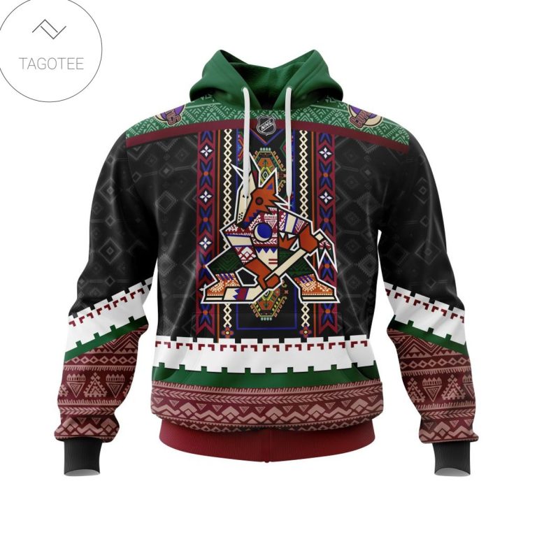 Personalized-Nhl-Arizona-Coyotes-Native-American-Pattern-Hoodie-1