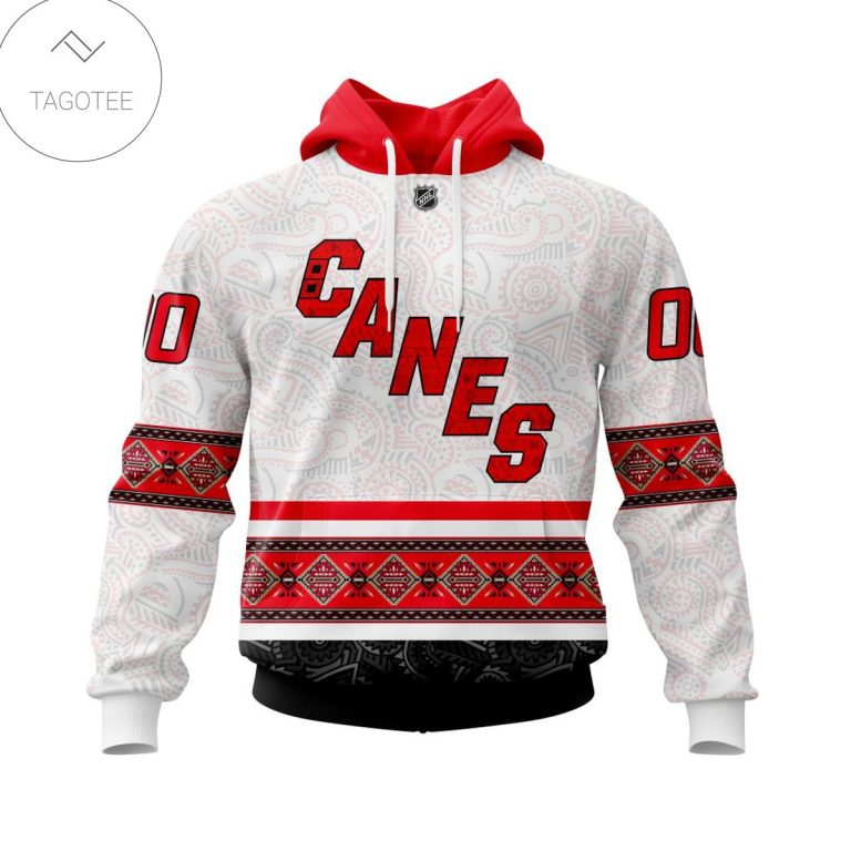 Personalized-Nhl-Carolina-Hurricanes-Native-American-Pattern-Hoodie-1