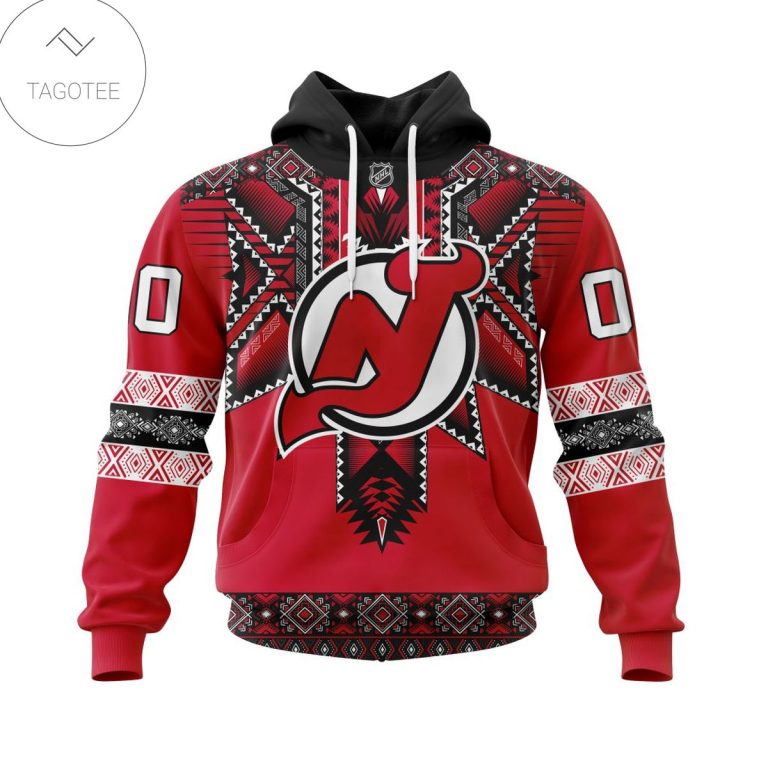 Personalized-Nhl-New-Jersey-Devils-Native-American-Pattern-Hoodie-1