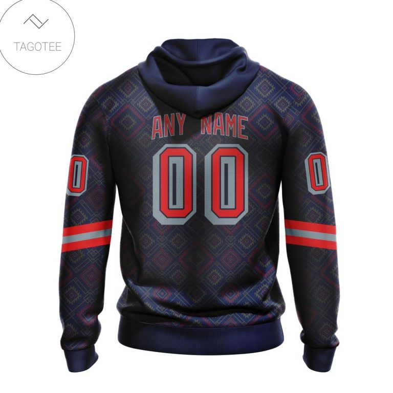 Personalized-Nhl-New-York-Rangers-Native-American-Pattern-Hoodie-2