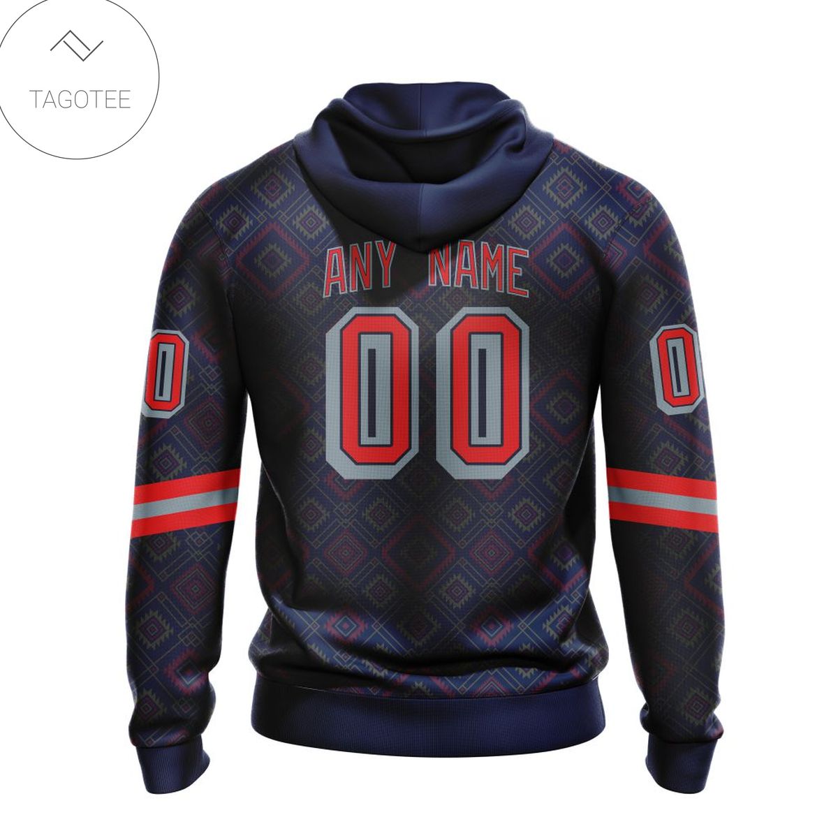 Personalized Nhl New York Rangers Native American Pattern Hoodie Personalized Nhl New York Rangers Native American Pattern Hoodie