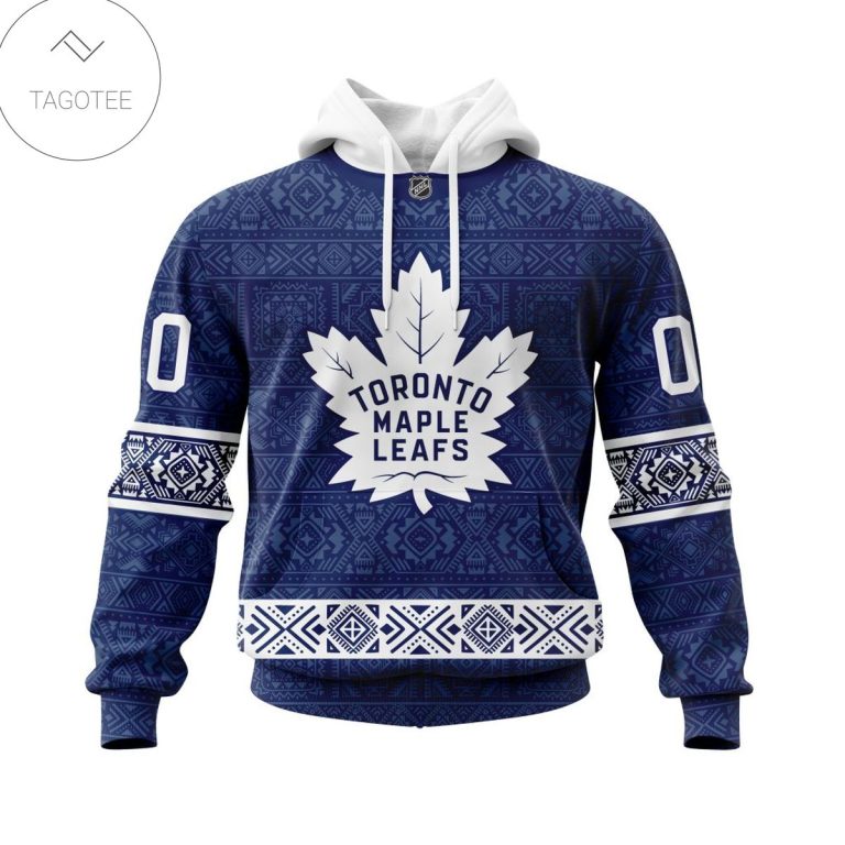 Personalized-Nhl-Toronto-Maple-Leafs-Native-American-Pattern-Hoodie-1