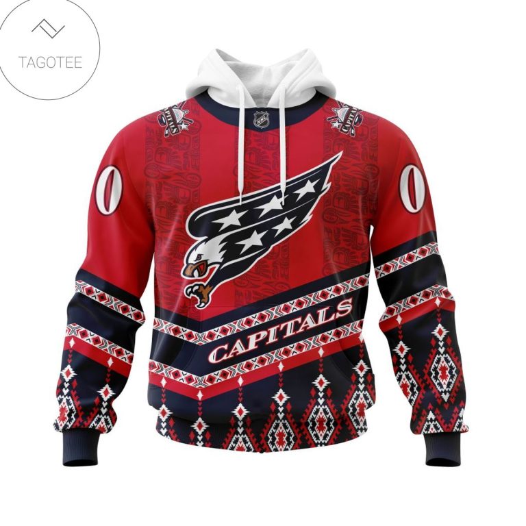 Personalized-Nhl-Washington-Capitals-Native-American-Pattern-Hoodie-1