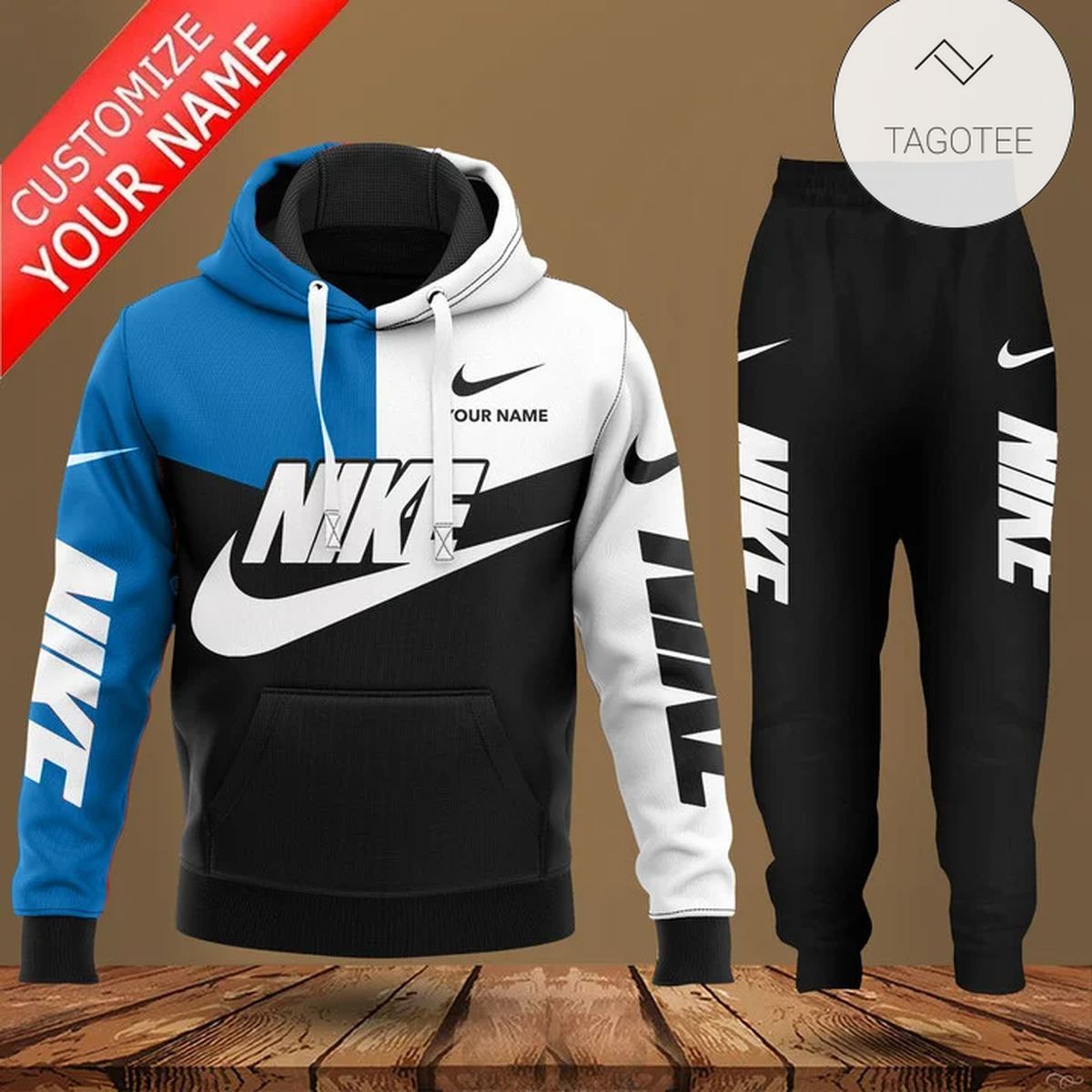 Personalized Nike Color Mix Hoodie And Pants Personalized Nike Color Mix Hoodie And Pants