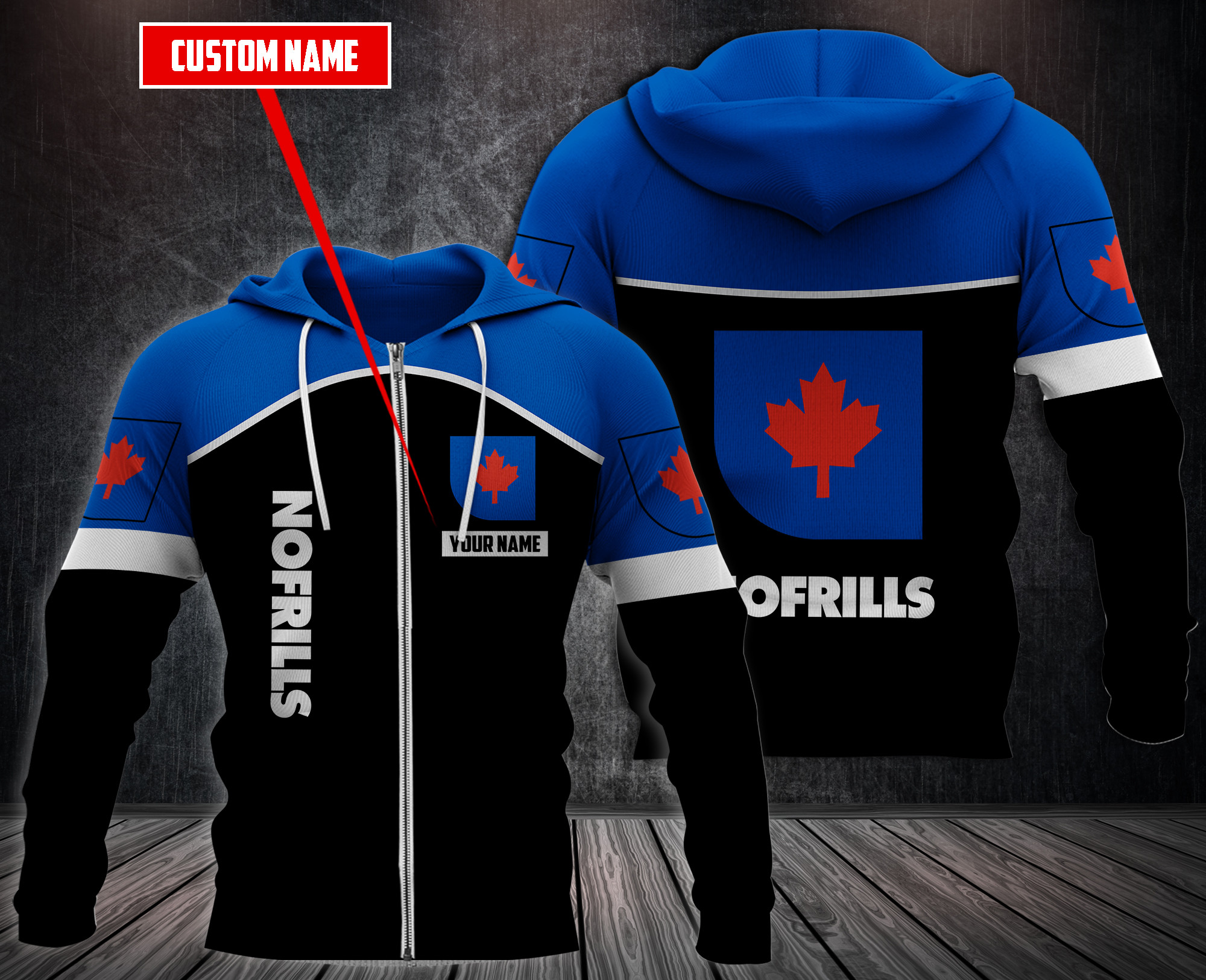 Personalized-No-Frills-3D-Fleece-Hoodie-Hoodie-3