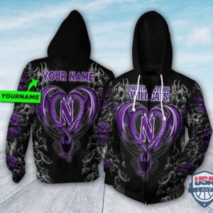 Personalized Northwestern Wildcats Dragon Ncaa 3D Hoodie T-Shirt