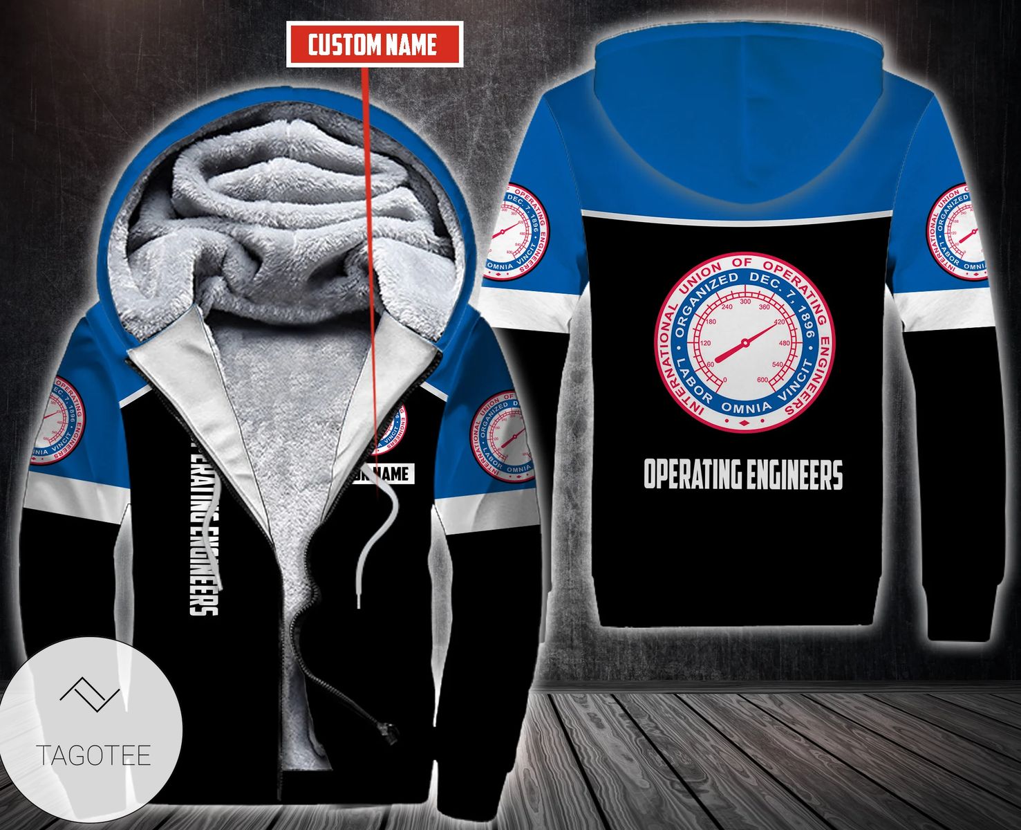 Personalized Operating Engineers Fleece Hoodie Personalized Operating Engineers Fleece Hoodie