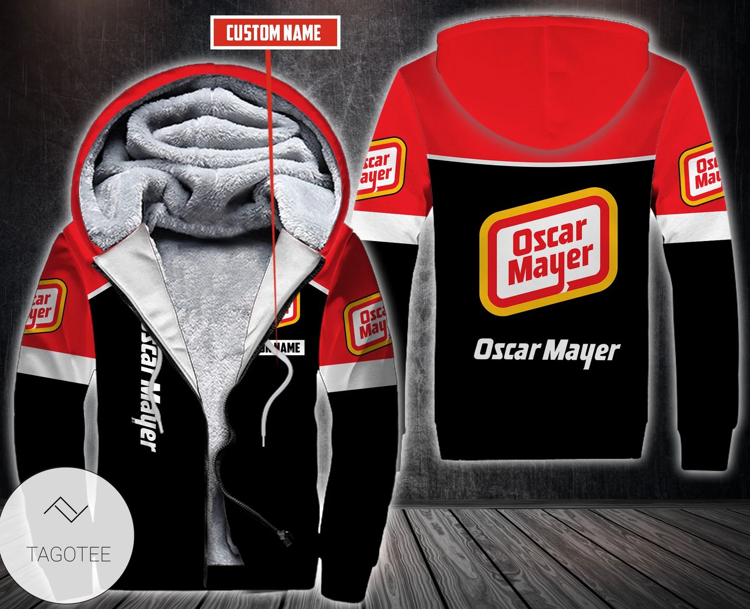 Personalized Oscar Mayer Fleece Hoodie Personalized Oscar Mayer Fleece Hoodie