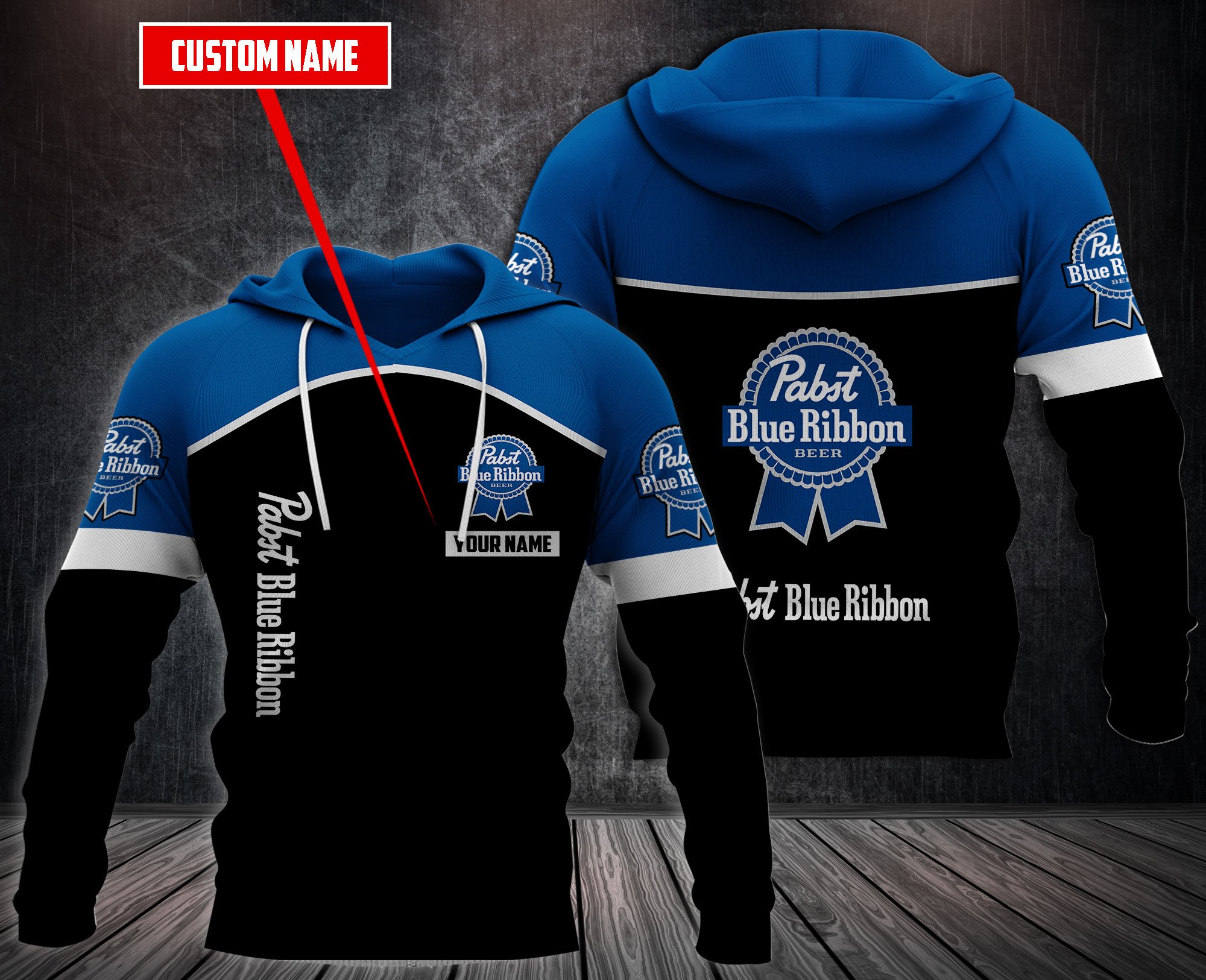 Personalized-Pabst-Blue-Ribbon-3D-Hoodie-Fleece-Hoodie-2