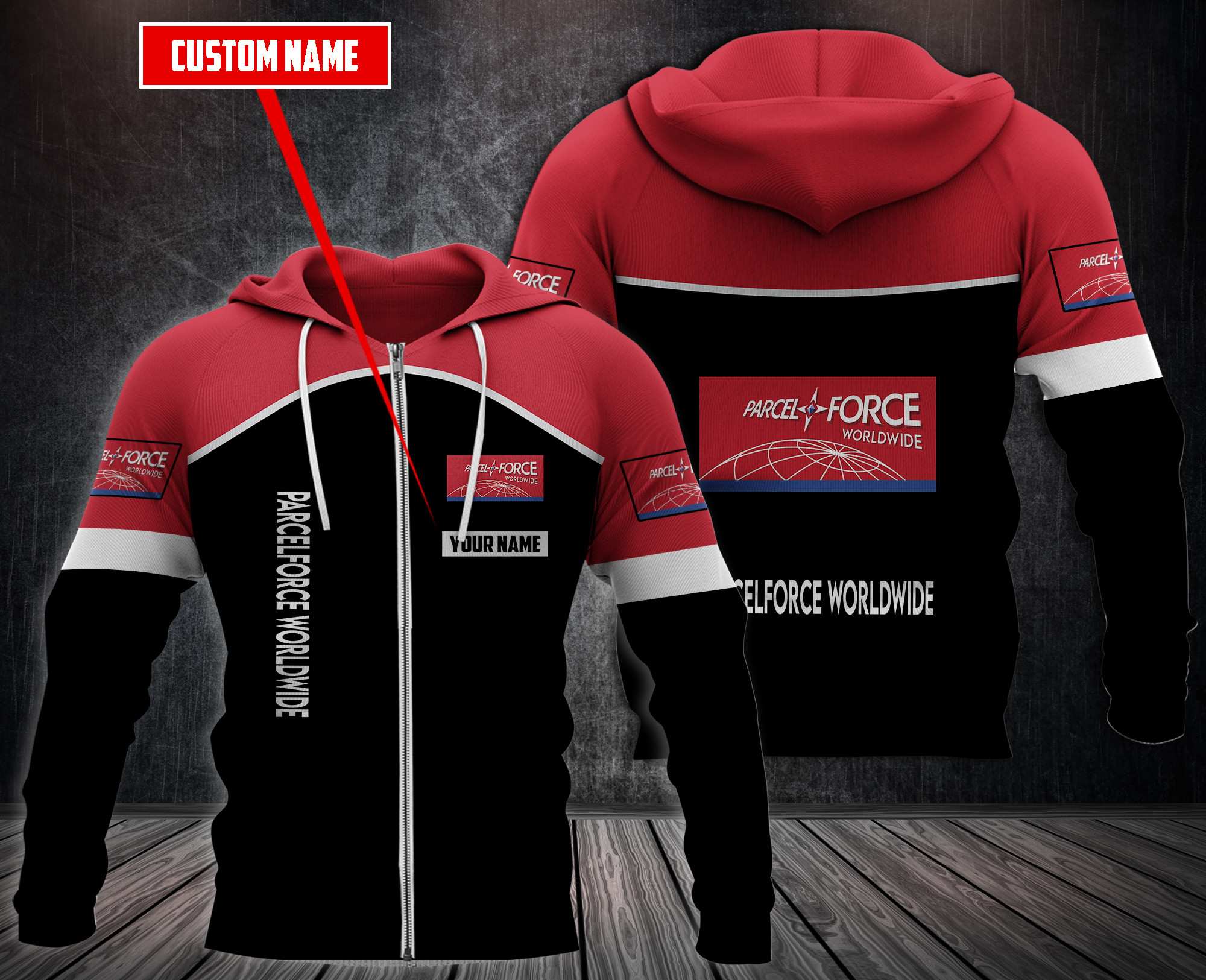 Personalized Parcelforce Worldwide 3D Fleece Hoodie Personalized Parcelforce Worldwide 3D Fleece Hoodie