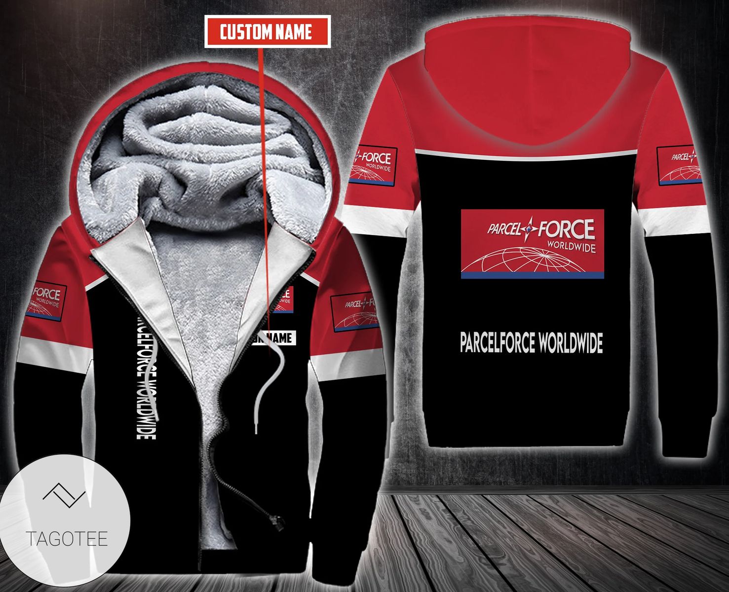 Personalized Parcelforce Worldwide Fleece Hoodie Personalized Parcelforce Worldwide Fleece Hoodie