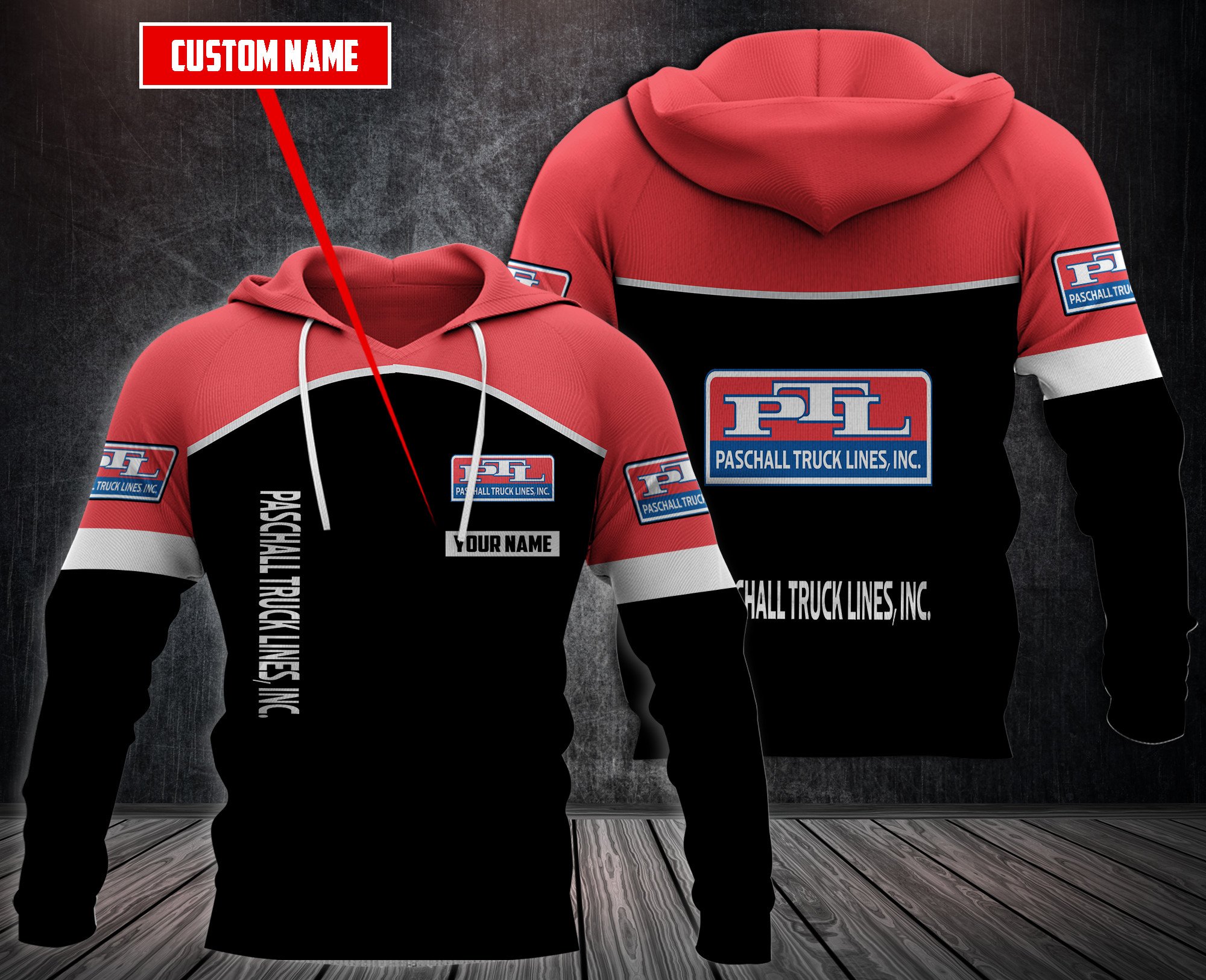 Personalized-Paschall-Truck-Lines-3D-Hoodie-Fleece-Hoodie-2