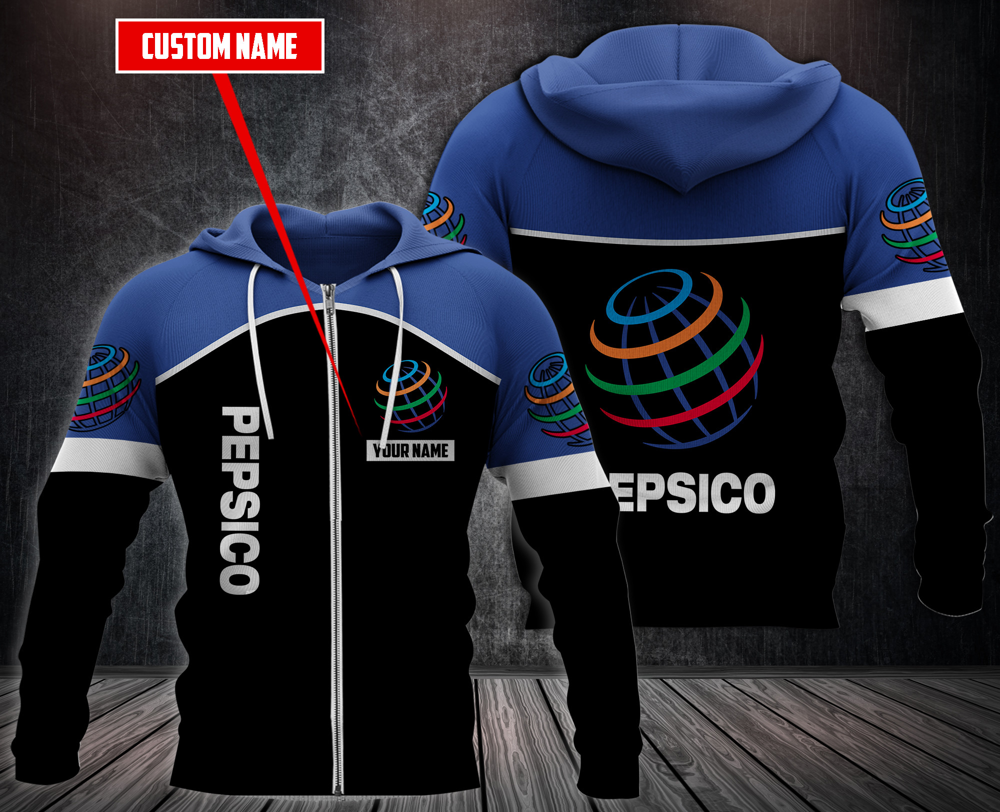 Personalized Pepsico 3D Fleece Hoodie Personalized Pepsico 3D Fleece Hoodie