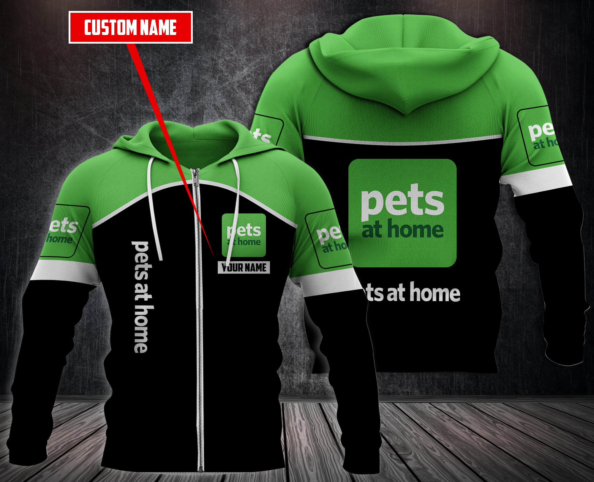 Personalized Pets At Home 3D Fleece Hoodie Personalized Pets At Home 3D Fleece Hoodie