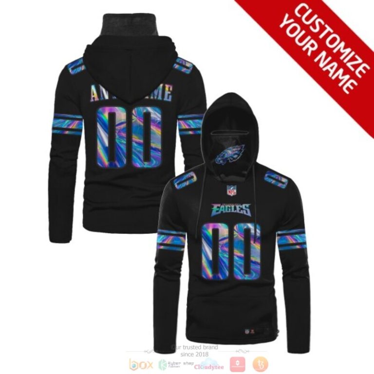 Personalized-Philadelphia-Eagles-Black-Hologram-Nfl-Custom-3D-Hoodie-Mask-1