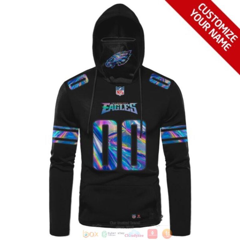 Personalized-Philadelphia-Eagles-Black-Hologram-Nfl-Custom-3D-Hoodie-Mask-2
