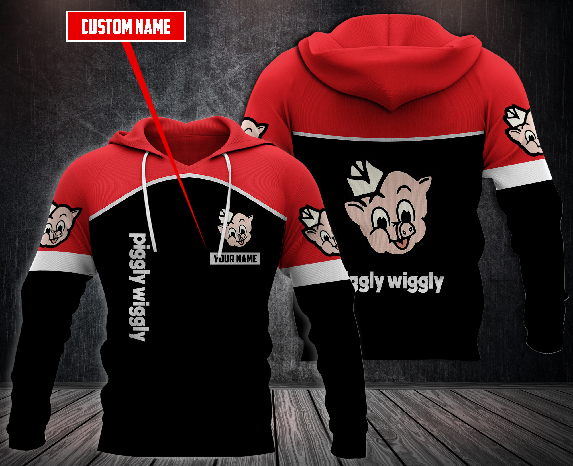 Personalized-Piggly-Wiggly-3D-Fleece-Hoodie-Hoodie-2