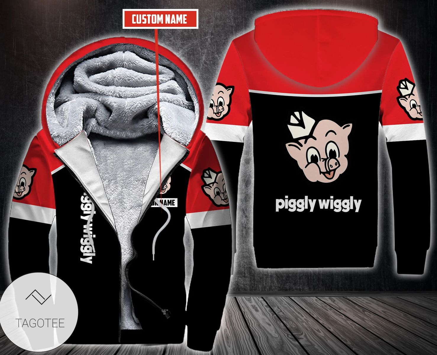 Personalized Piggly Wiggly Fleece Hoodie Personalized Piggly Wiggly Fleece Hoodie