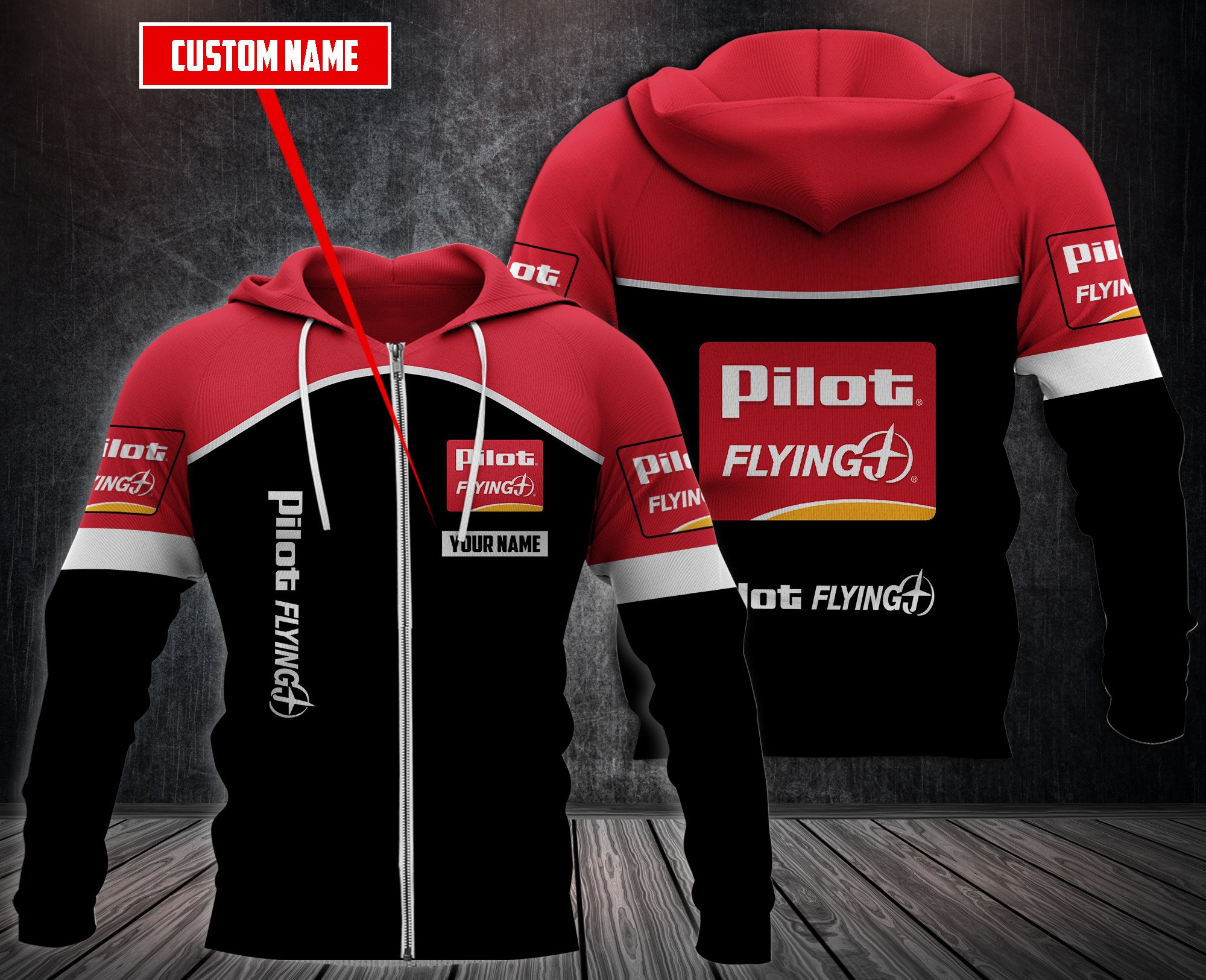 Personalized Pilot Flying J 3D Hoodie Personalized Pilot Flying J 3D Hoodie