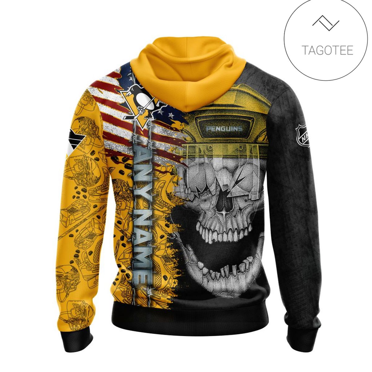 Personalized Pittsburgh Penguins Skull Hoodie Personalized Pittsburgh Penguins Skull Hoodie