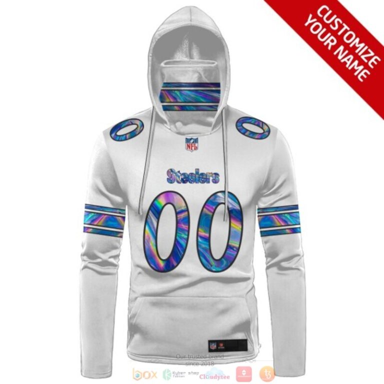 Personalized-Pittsburgh-Steelers-White-Hologram-Nfl-Custom-3D-Hoodie-Mask-2