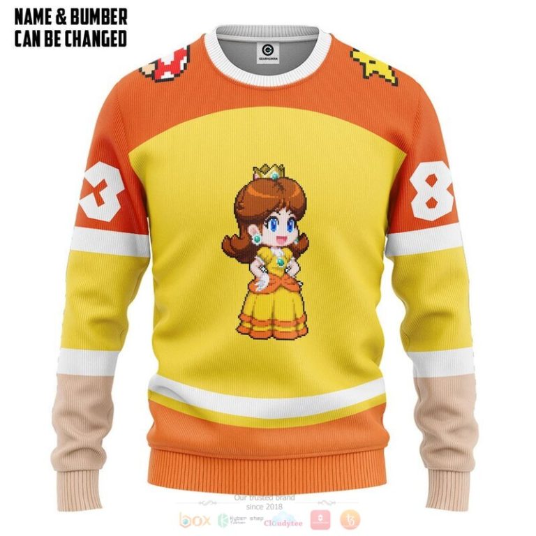 Personalized-Princess-Daisy-Sports-3D-Shirt-Hoodie-2