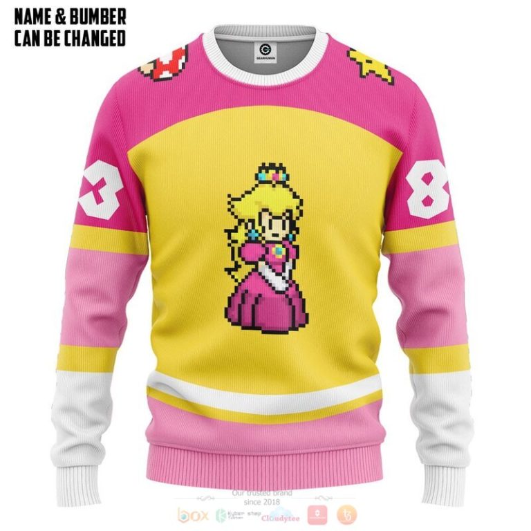 Personalized-Princess-Peach-Sports-3D-Shirt-Hoodie-2