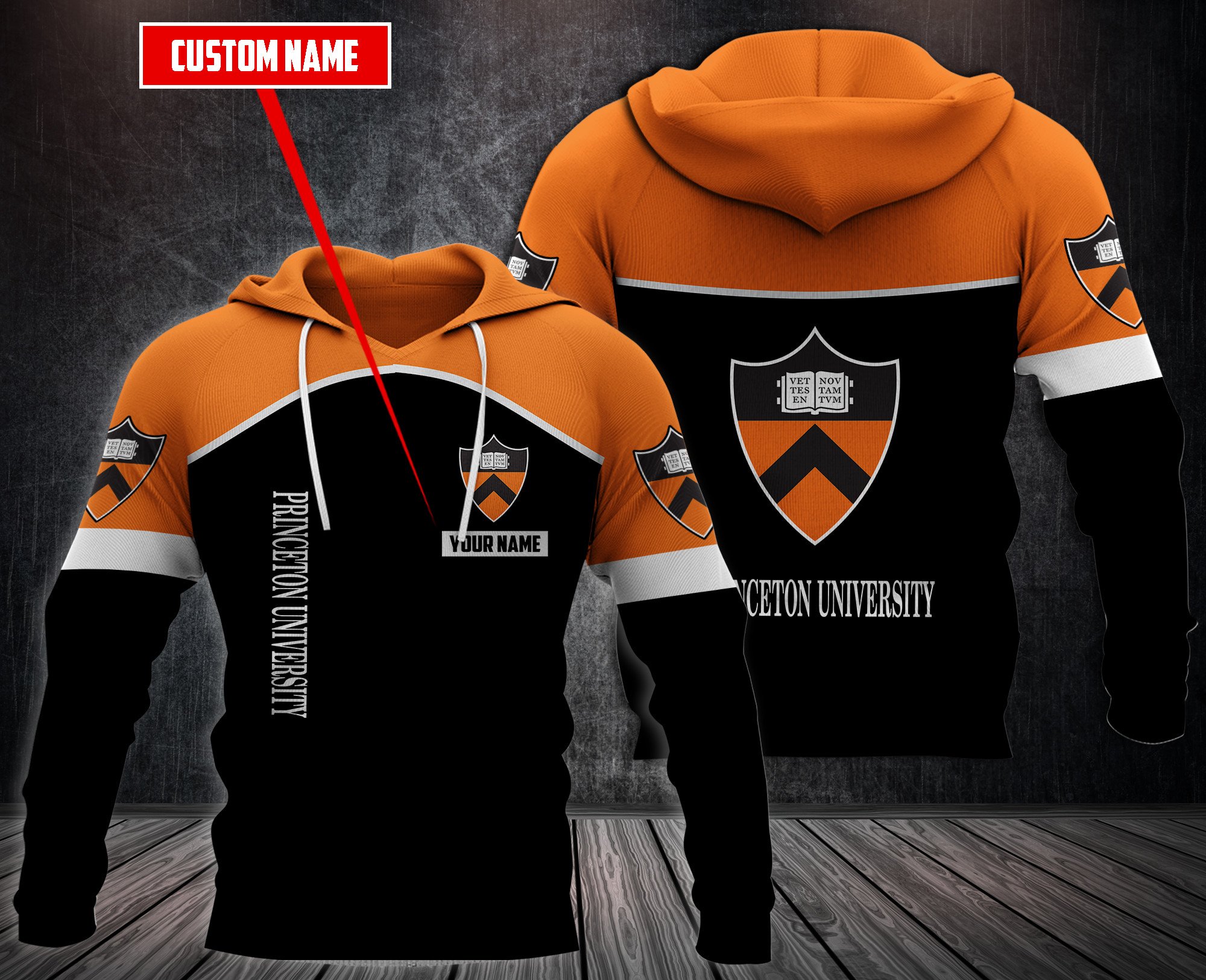 Personalized-Princeton-University-Custom-Hoodie-Fleece-Hoodie-2