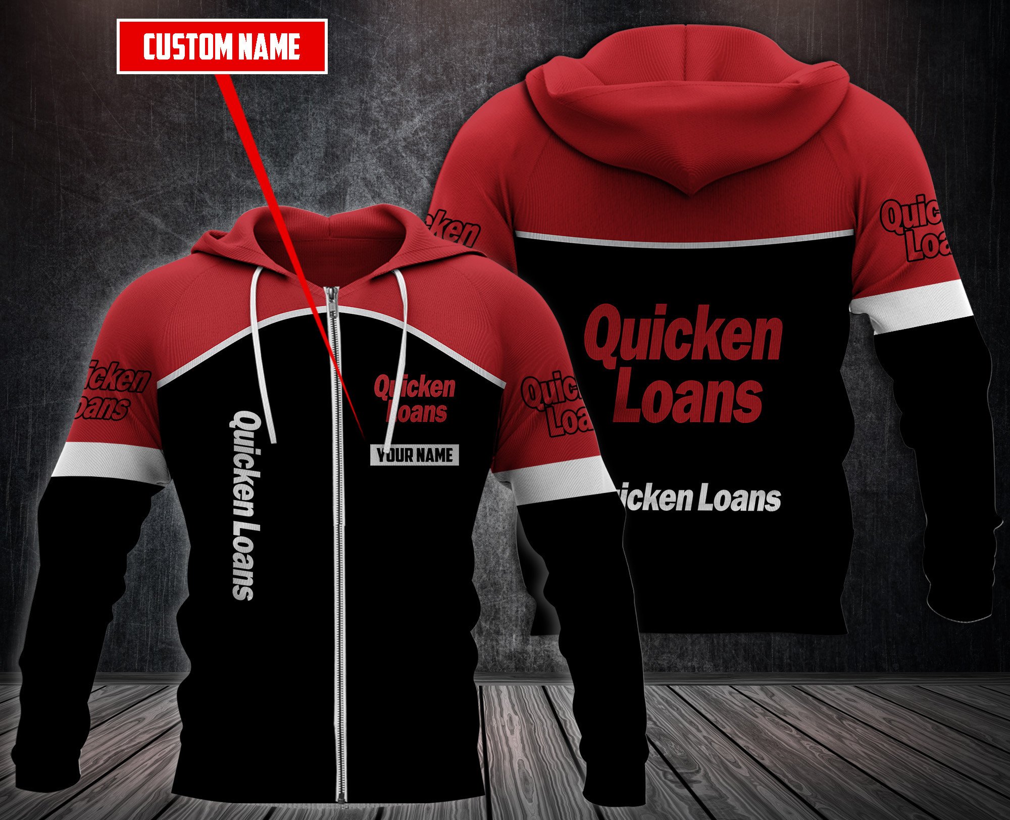Personalized Quicken Loans 3D Hoodie Personalized Quicken Loans 3D Hoodie