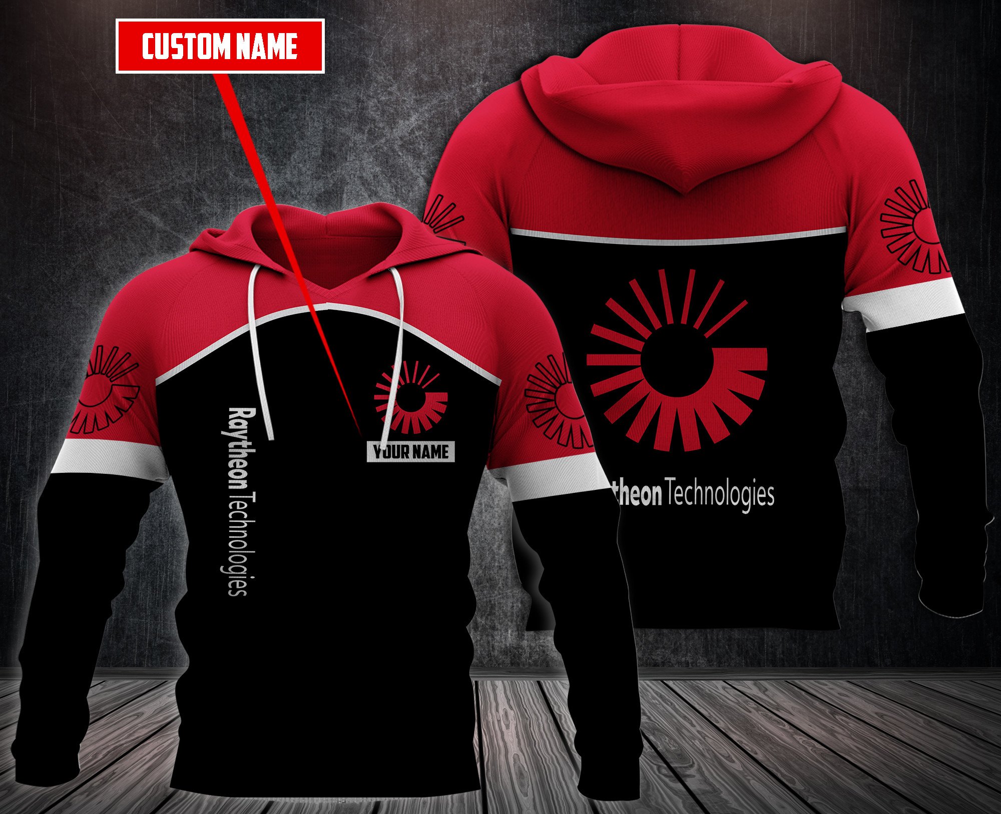 Personalized-Raytheon-Technologies-3D-Hoodie-Fleece-Hoodie-2
