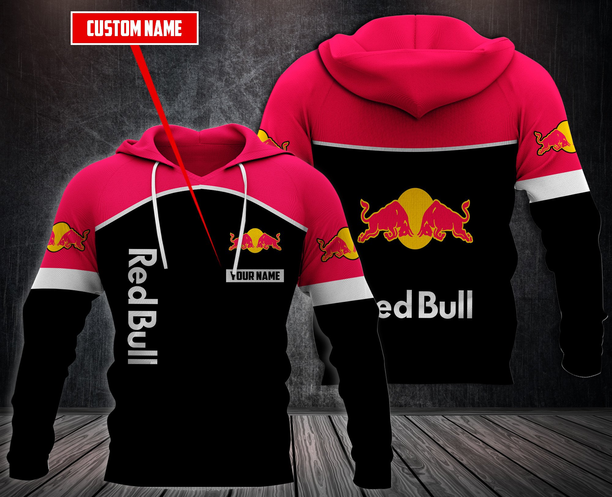 Personalized-Red-Bull-3D-Hoodie-Fleece-Hoodie-2