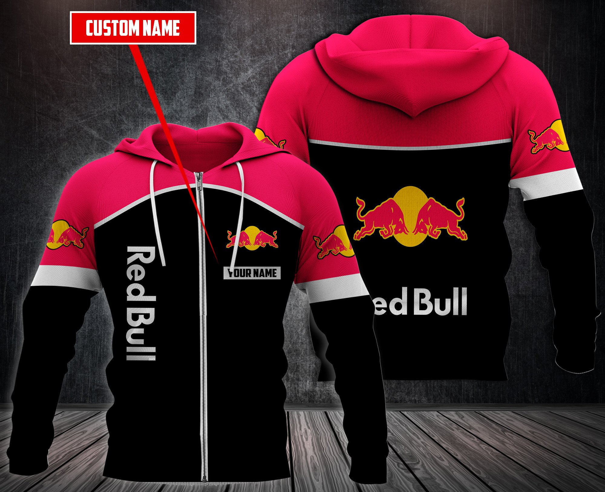Personalized-Red-Bull-3D-Hoodie-Fleece-Hoodie-3