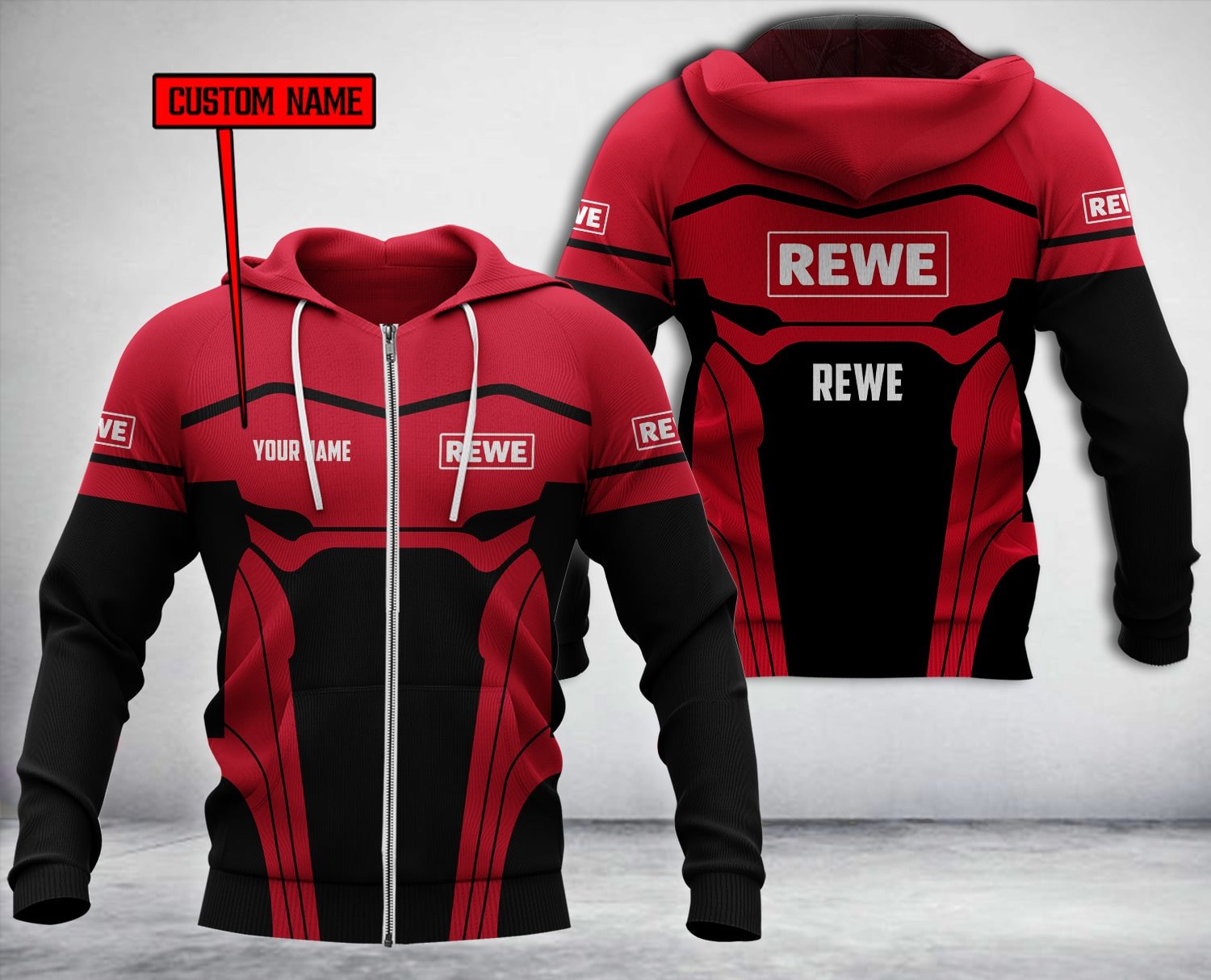 Personalized-Rewe-Black-Red-Custom-Hoodie-Fleece-Hoodie-3