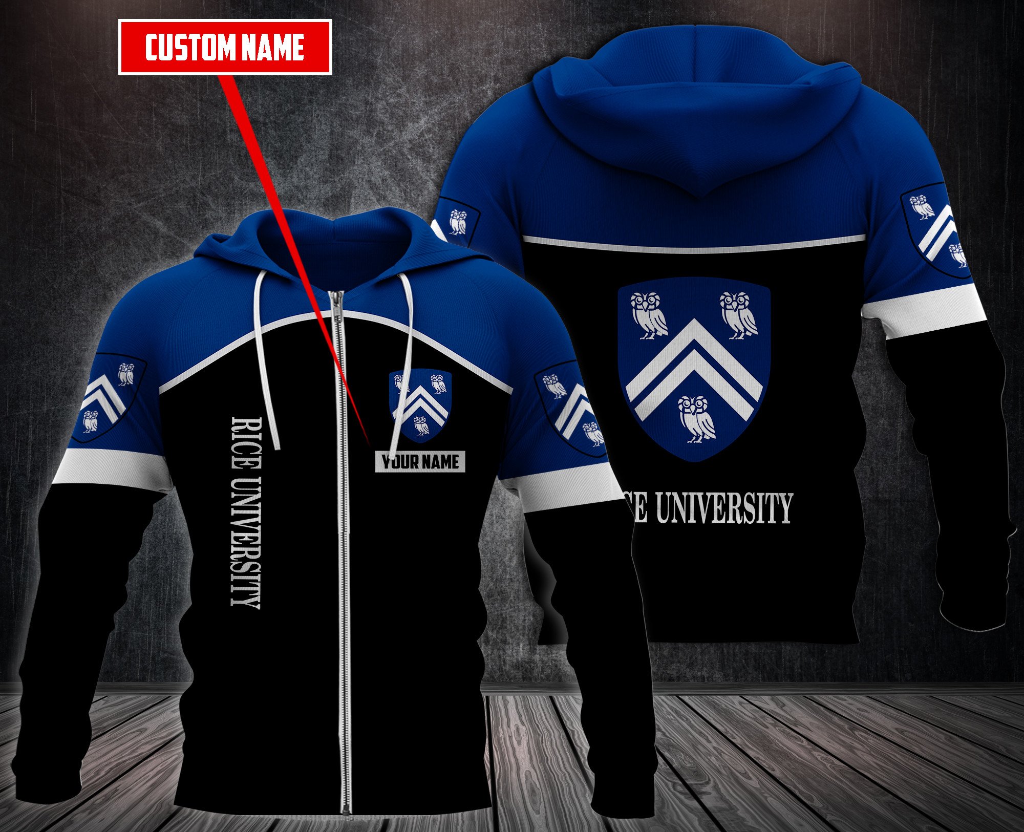 Personalized-Rice-University-Custom-Hoodie-Fleece-Hoodie-3