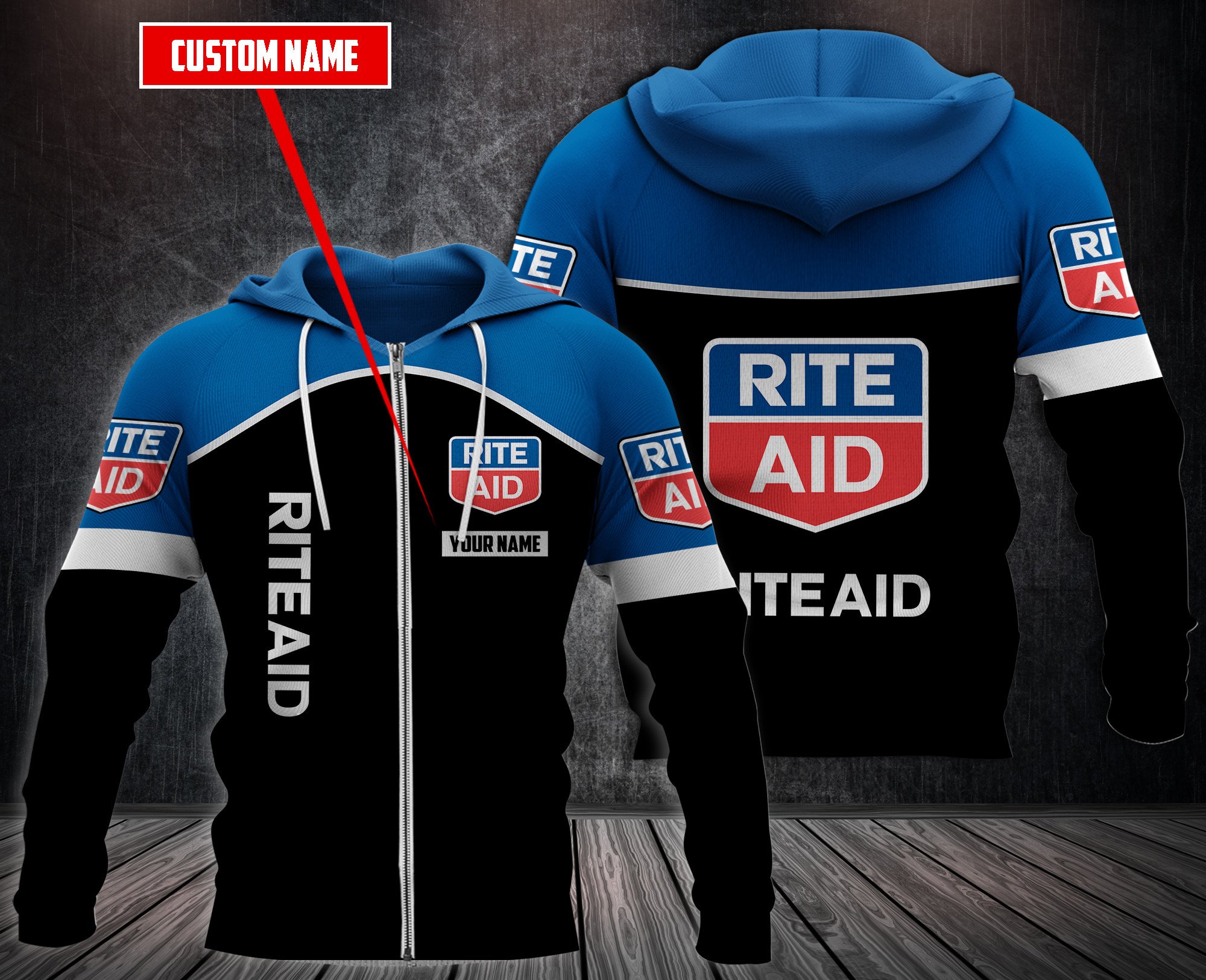 Personalized Rite Aid 3D Fleece Hoodie Personalized Rite Aid 3D Fleece Hoodie