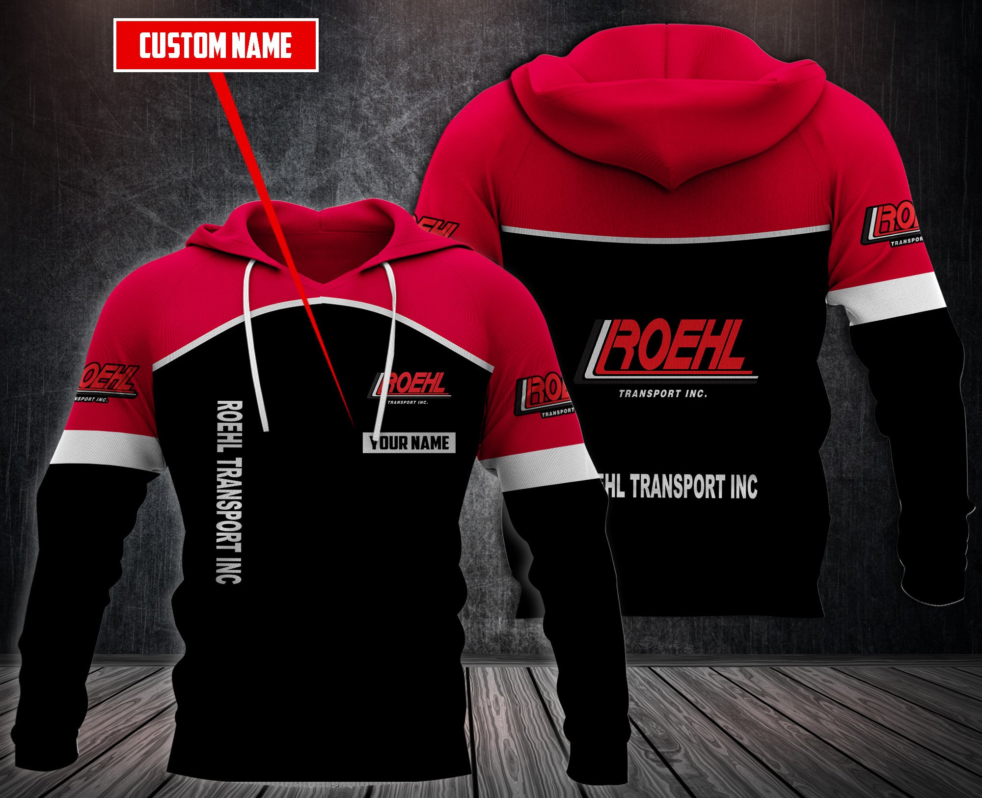 Personalized-Roehl-Transport-Inc-3D-Hoodie-Fleece-Hoodie-2