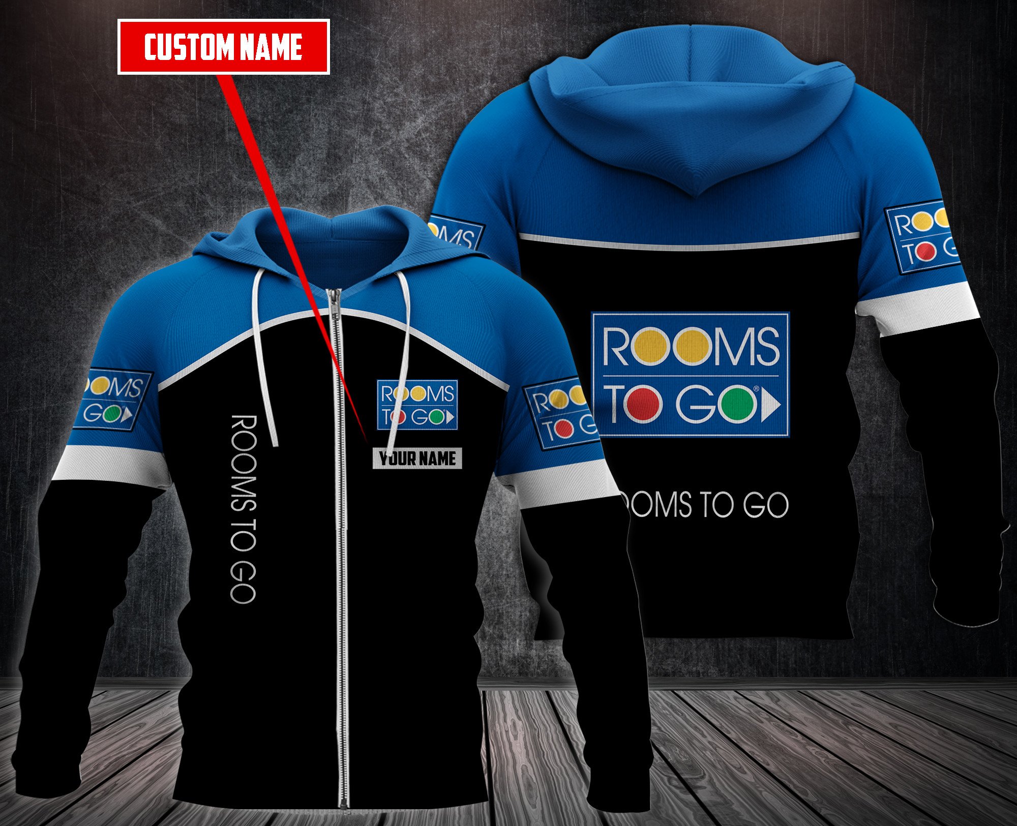 Personalized Rooms To Go Custom 3D Hoodie Personalized Rooms To Go Custom 3D Hoodie