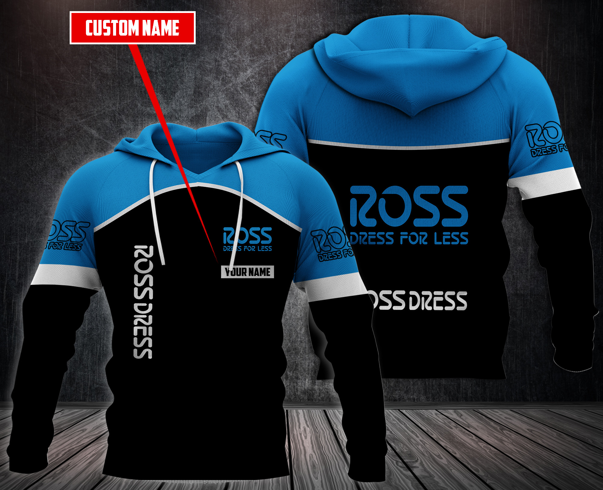 Personalized-Ross-Dress-3D-Fleece-Hoodie-Hoodie-2